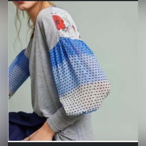 Anthropologie Tops - Anthropologie | Tiny Balloon Sleeve Blouse